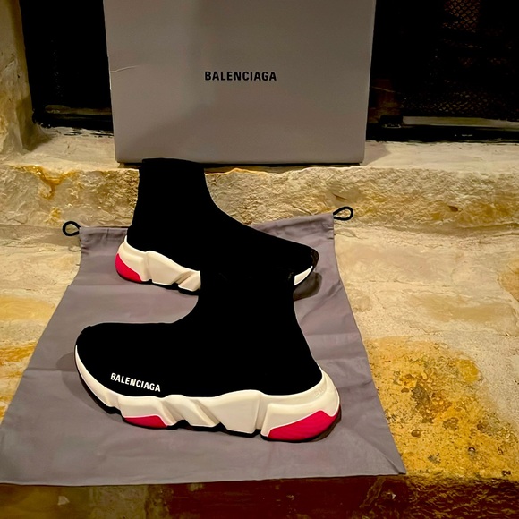Balenciaga Black Speed LT Sneakers - Picture 1 of 3